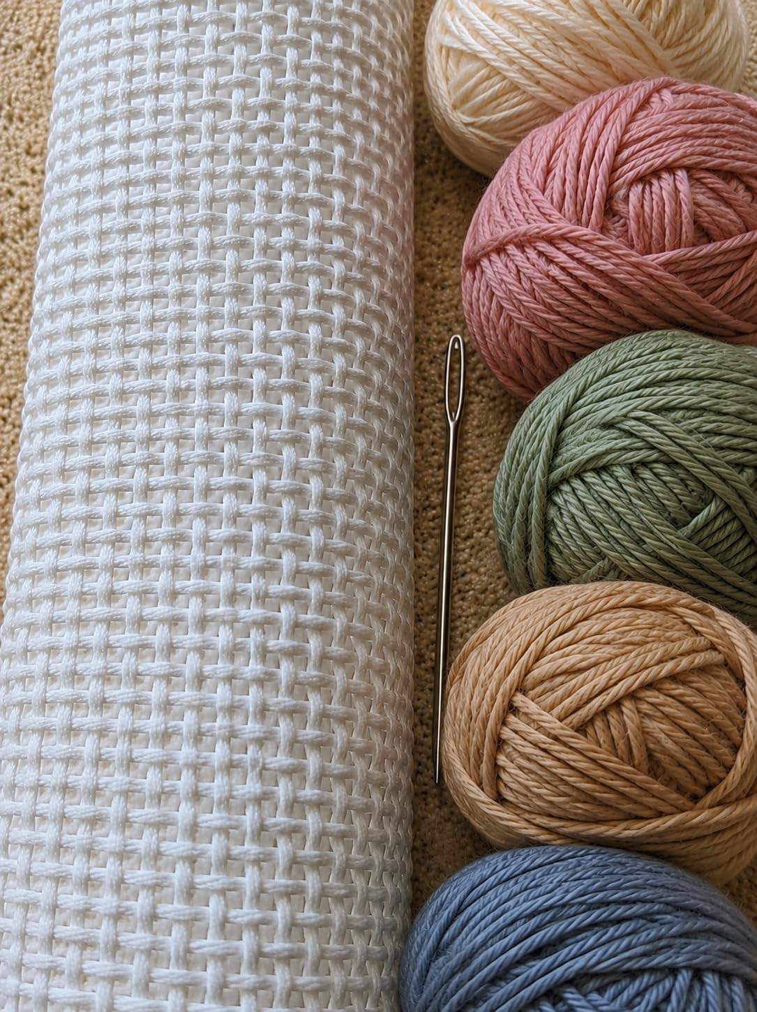 Amazon.com: Mono Deluxe Needlepoint Blank Canvas 13 Mesh Cotton